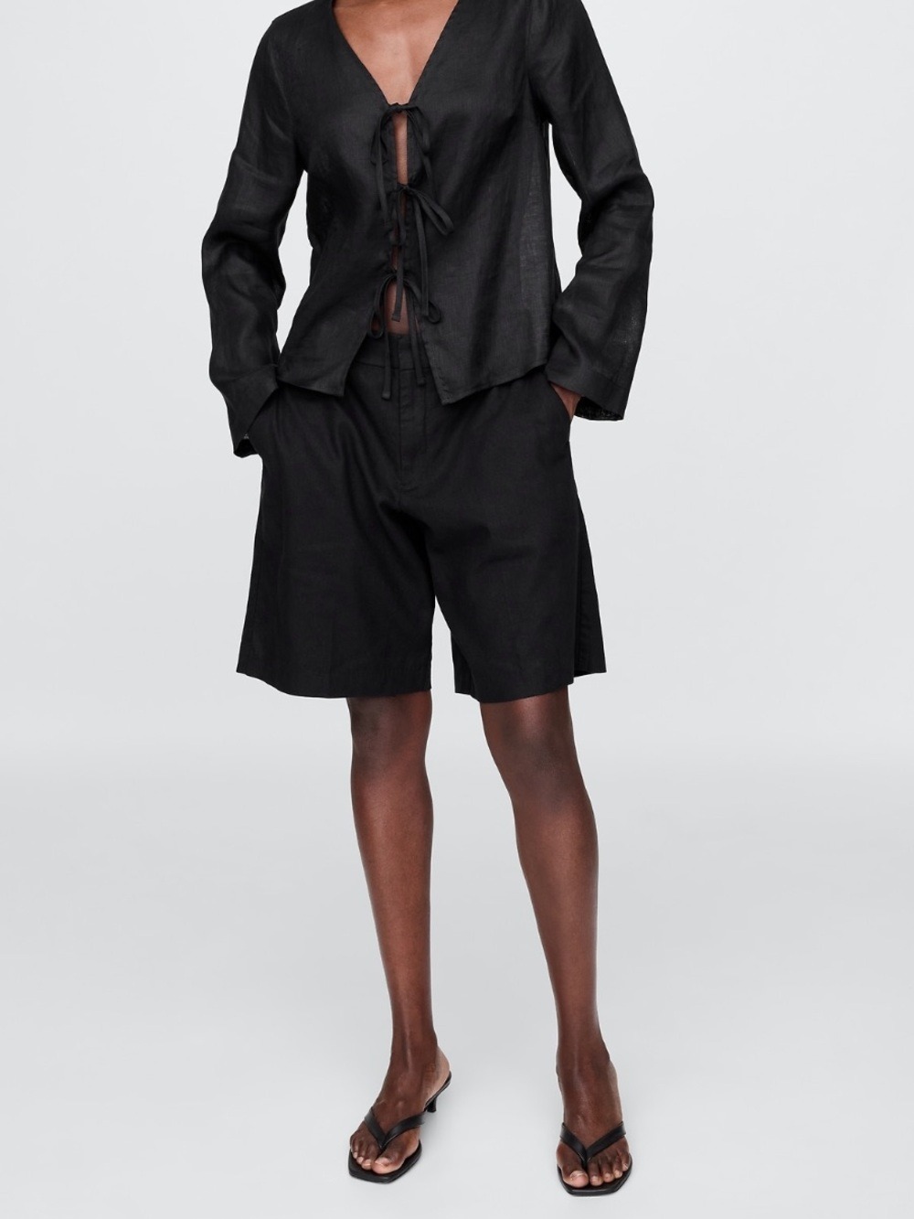 Gap 365 Linen Flat Front Shorts